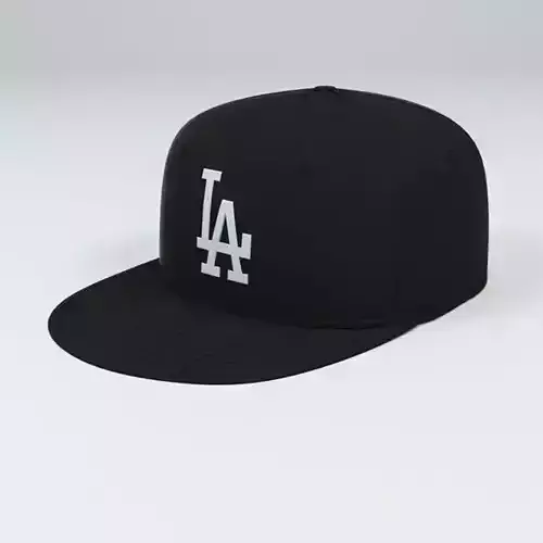 LA Dodgers Baseball Caps 3D model