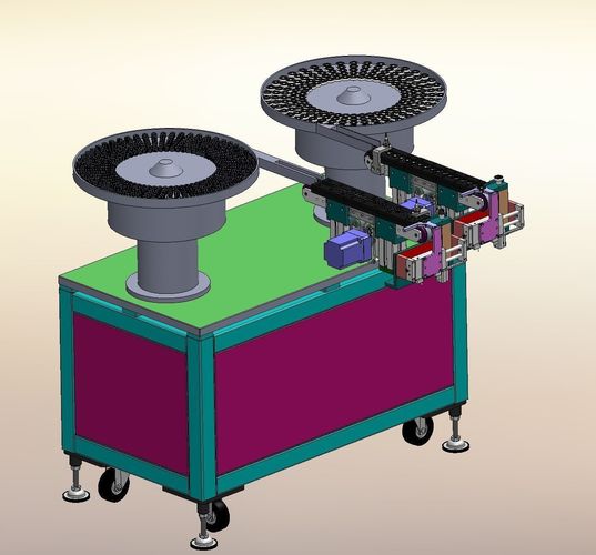 Bearing and gear vibration plate equipment 3D model