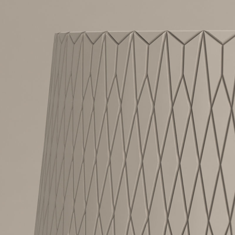 Lampshades floor lamp with geometric pattern 3D model_1