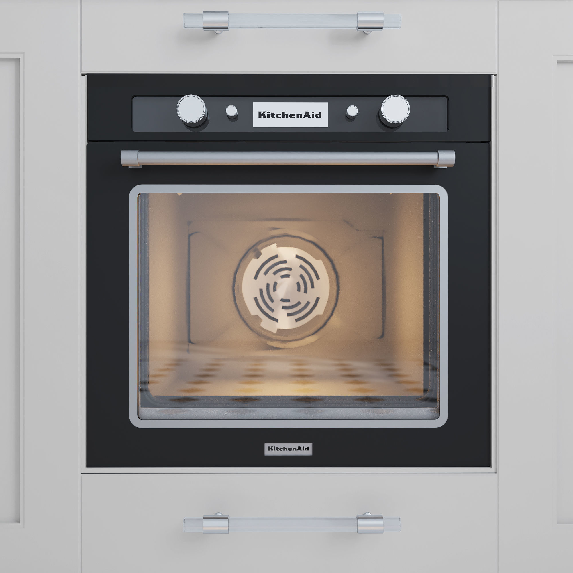 Industrial kitchen with household appliances Kitchen Aid 3D model_3