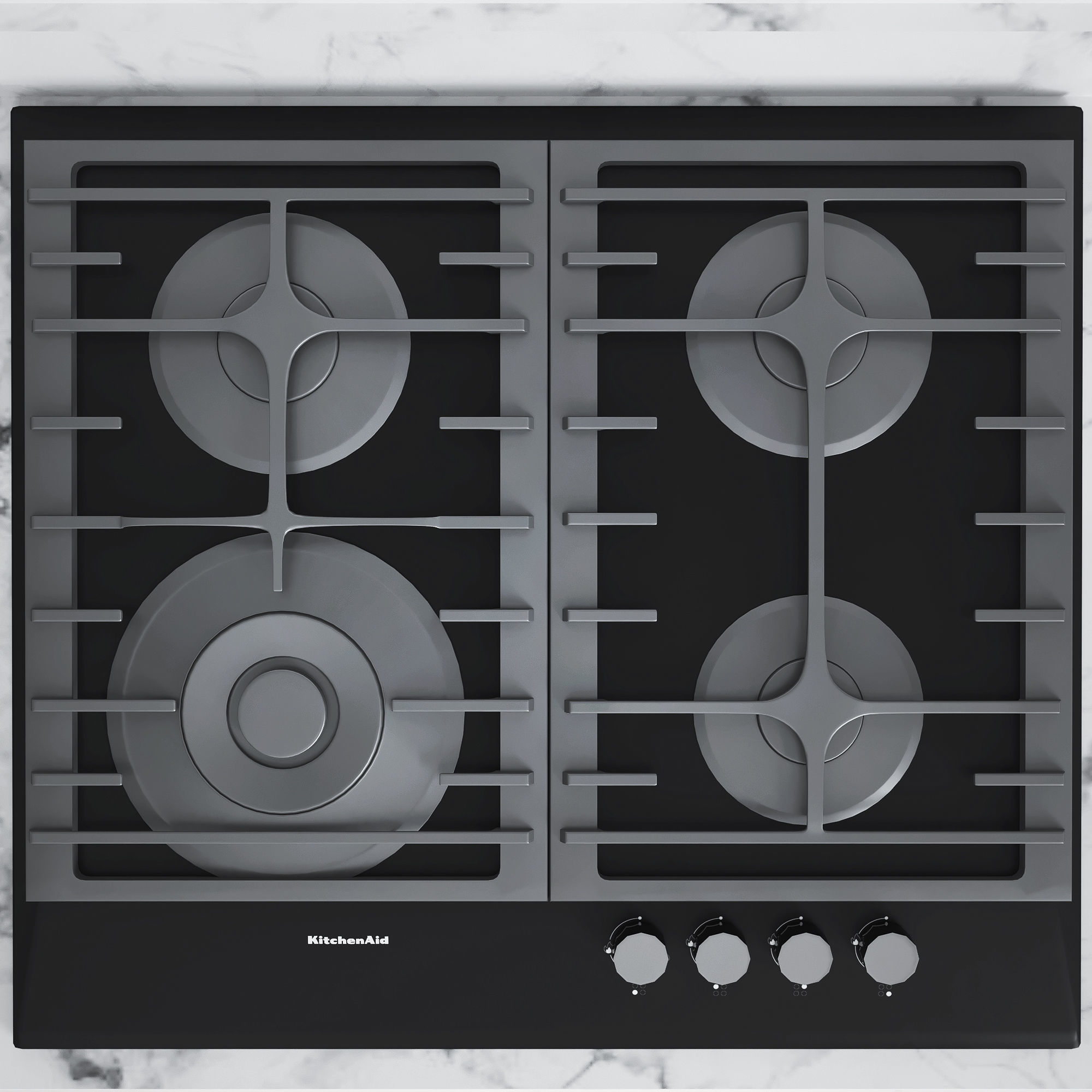 Industrial kitchen with household appliances Kitchen Aid 3D model_10