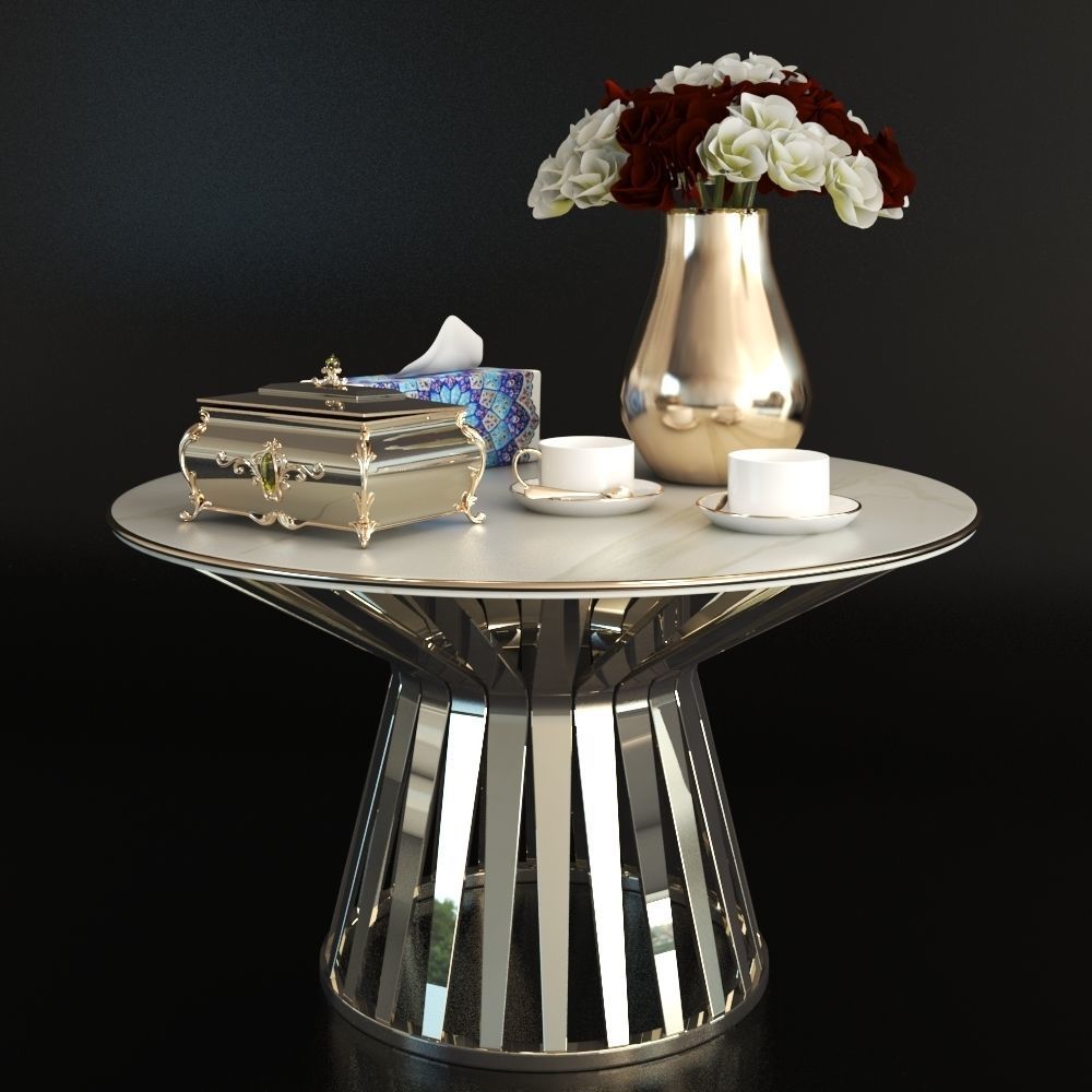 Table with appliances 3D model_6