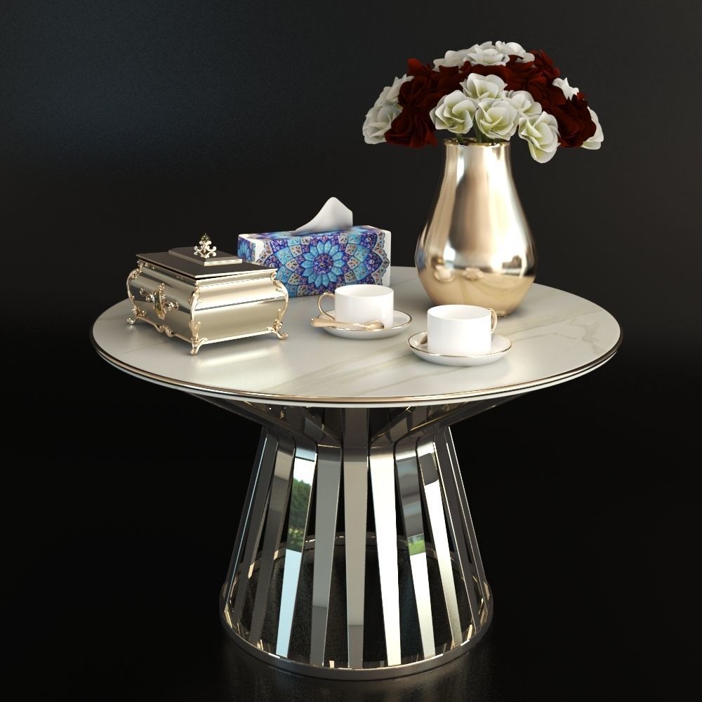 Table with appliances 3D model_1