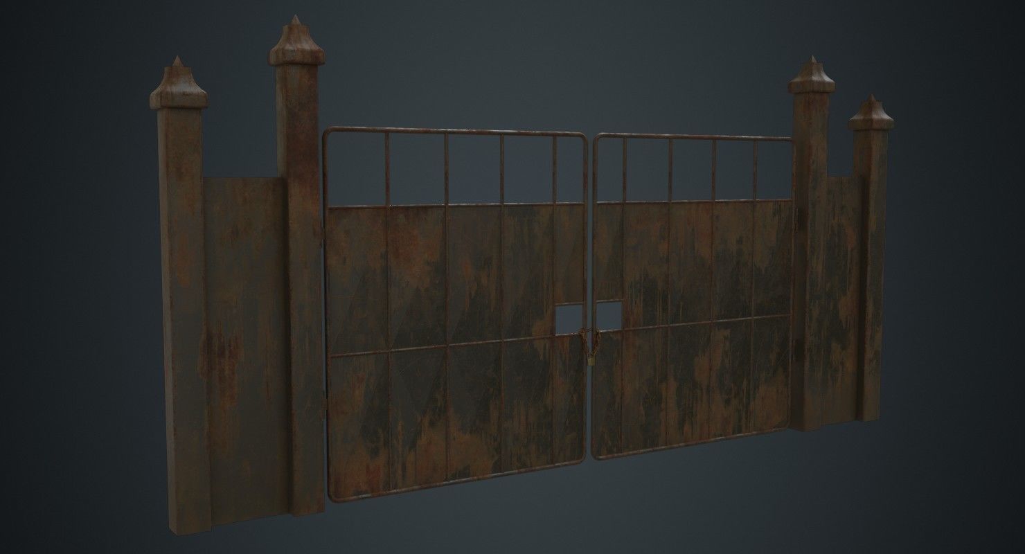 Gate 3B Low-poly 3D model_1