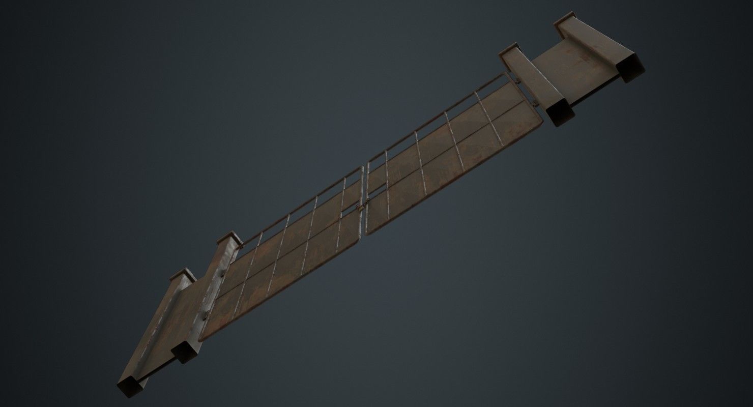 Gate 3B Low-poly 3D model_4