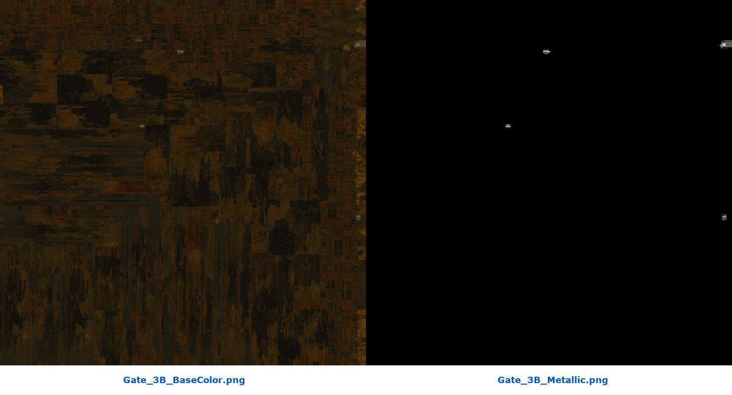 Gate 3B Low-poly 3D model_9