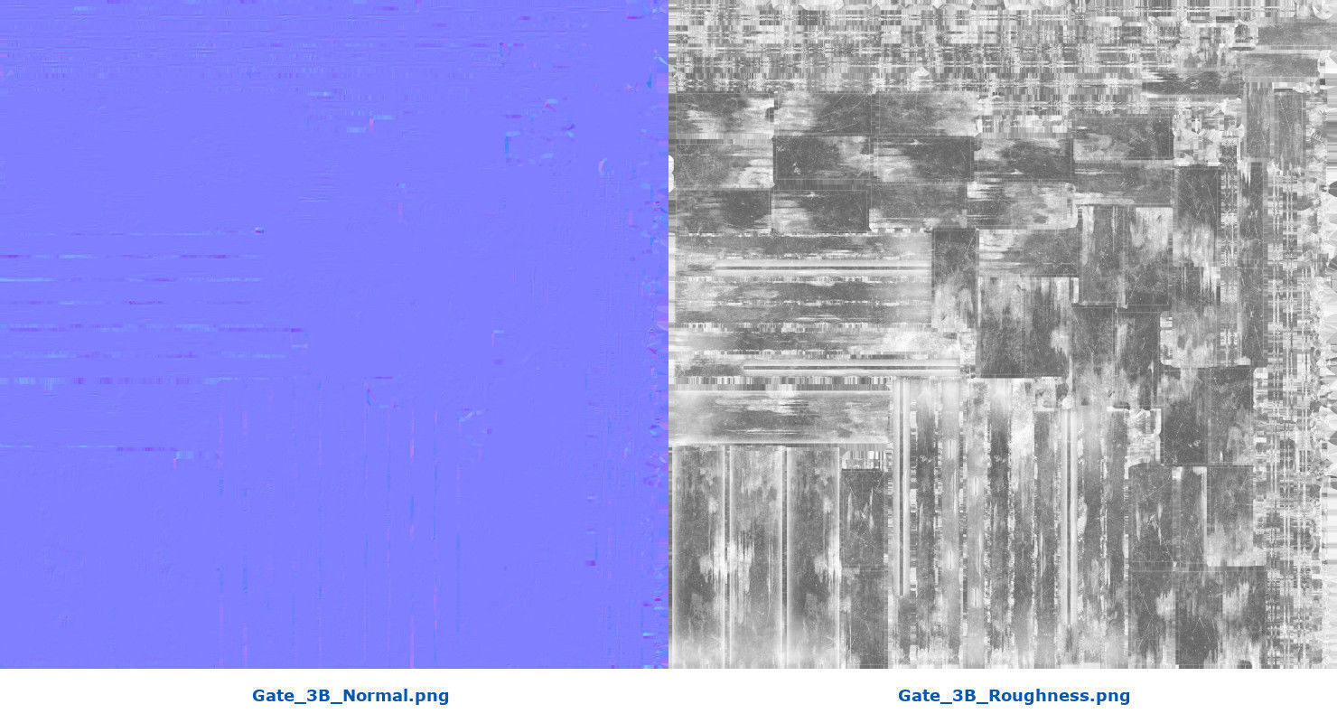 Gate 3B Low-poly 3D model_10