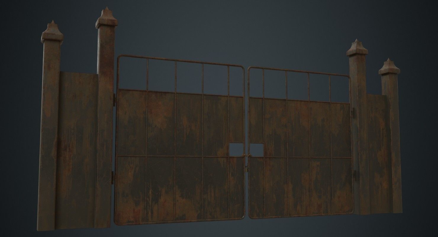 Gate 3B Low-poly 3D model_3