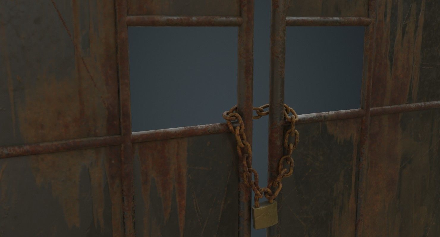 Gate 3B Low-poly 3D model_5