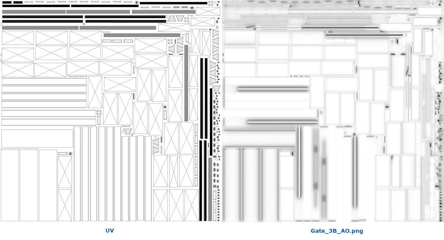 Gate 3B Low-poly 3D model_8