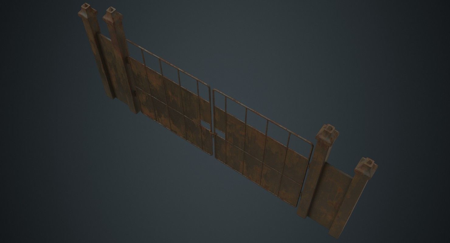 Gate 3B Low-poly 3D model_2