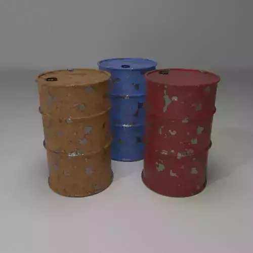 Realistic Rusty barrel