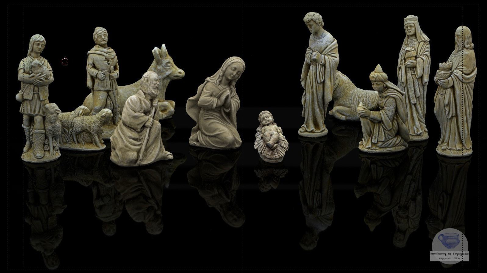Christmas  nativity figurines Set 3D Printable 3D Scan 3D print model_14