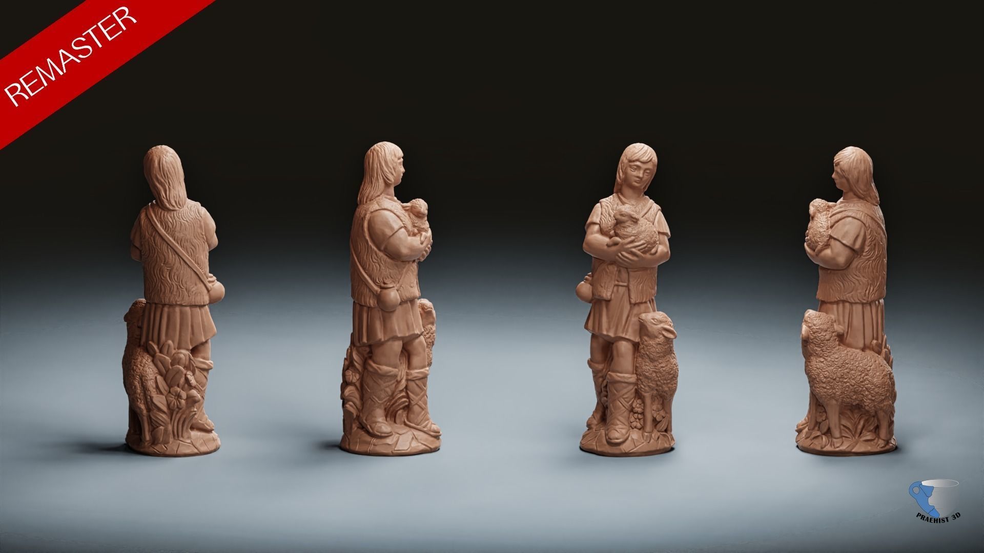 Christmas  nativity figurines Set 3D Printable 3D Scan 3D print model_9