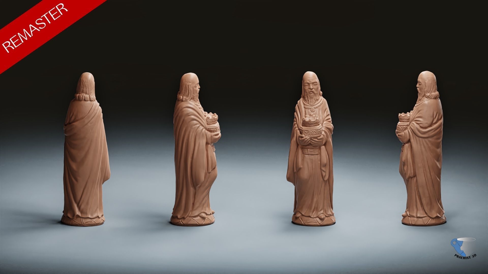 Christmas  nativity figurines Set 3D Printable 3D Scan 3D print model_3