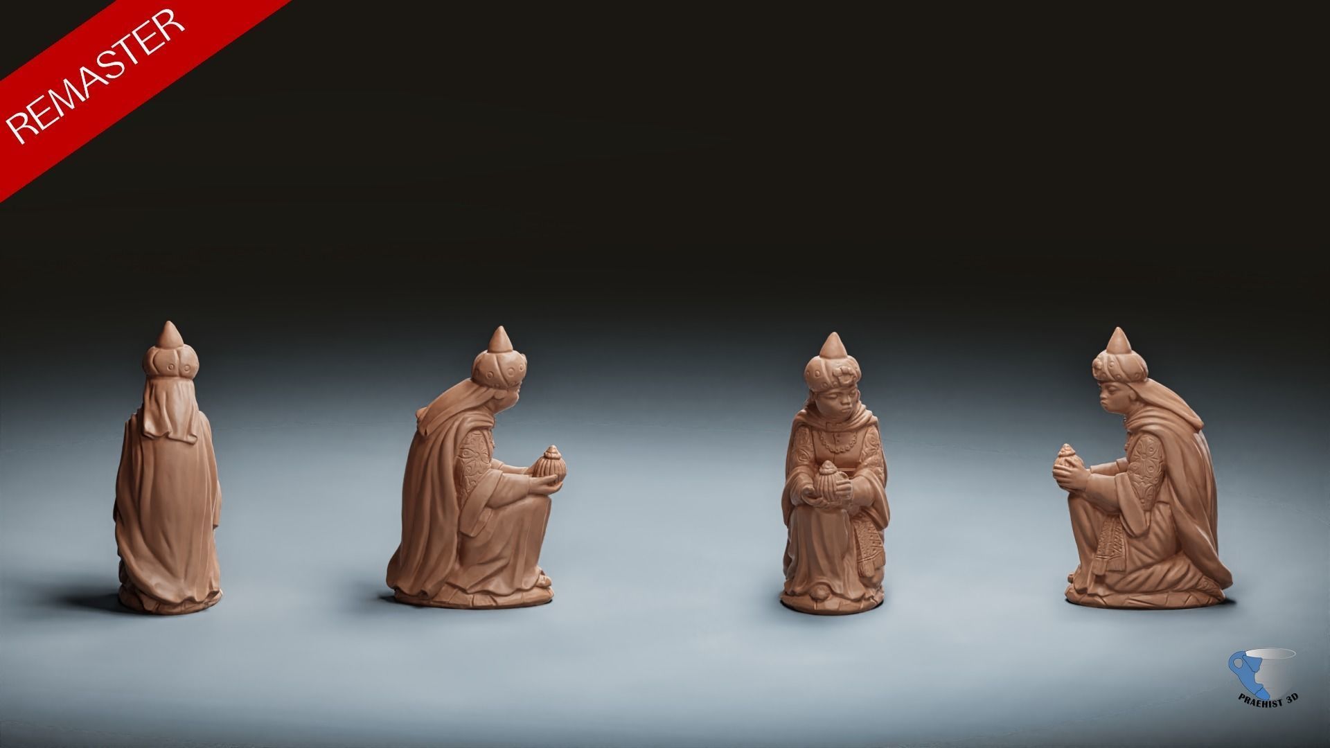 Christmas  nativity figurines Set 3D Printable 3D Scan 3D print model_2