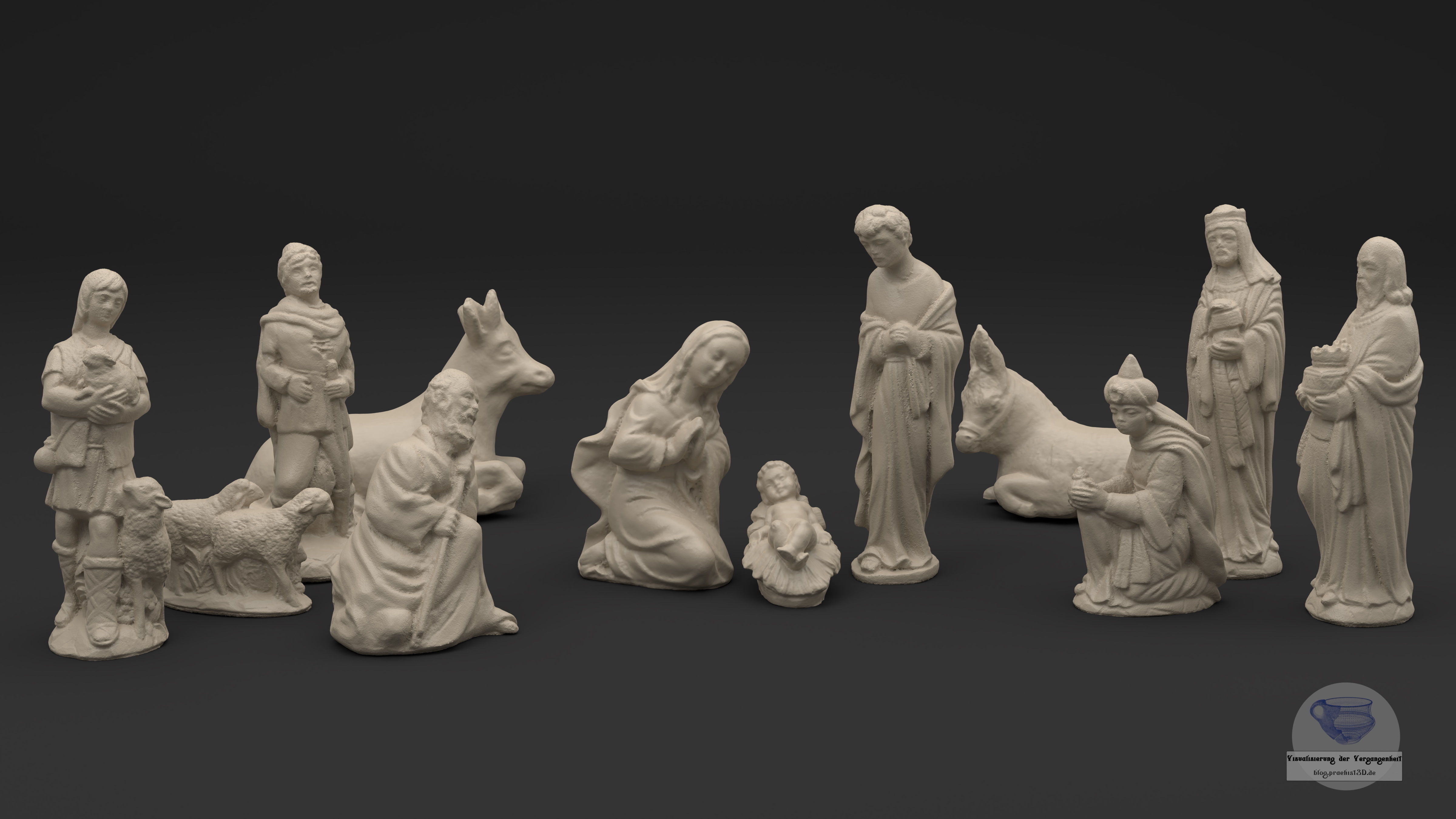 Christmas  nativity figurines Set 3D Printable 3D Scan 3D print model_15