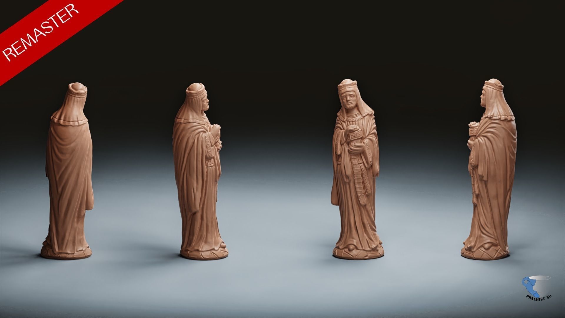 Christmas  nativity figurines Set 3D Printable 3D Scan 3D print model_4