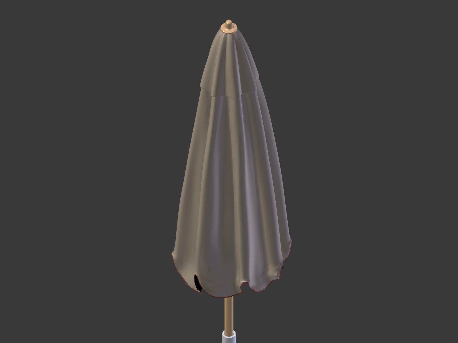 Umbrella Patio Parasol 3 Low-poly 3D model_18