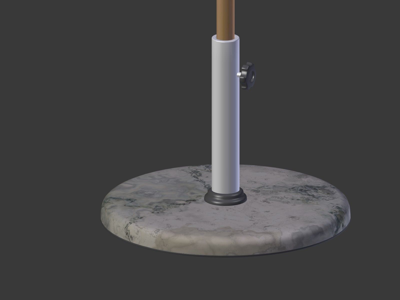 Umbrella Patio Parasol 3 Low-poly 3D model_12