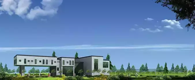 football field and resort