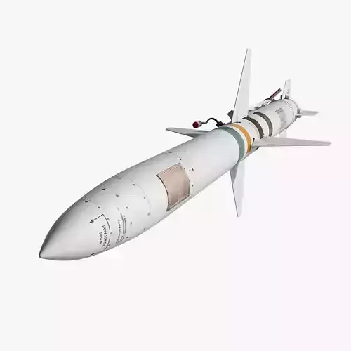 AGM-45 Shrike Low-poly 3D model