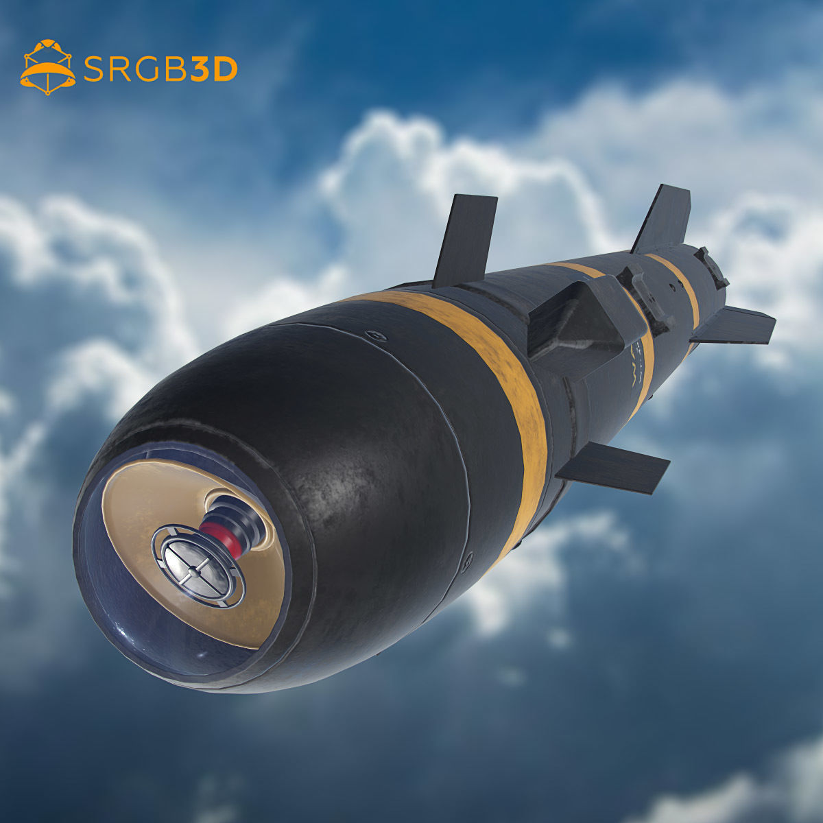 AGM-114 Hellfire 3D model_31