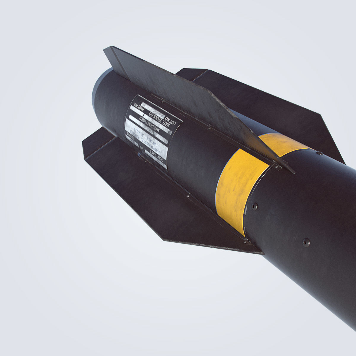 AGM-114 Hellfire 3D model_9