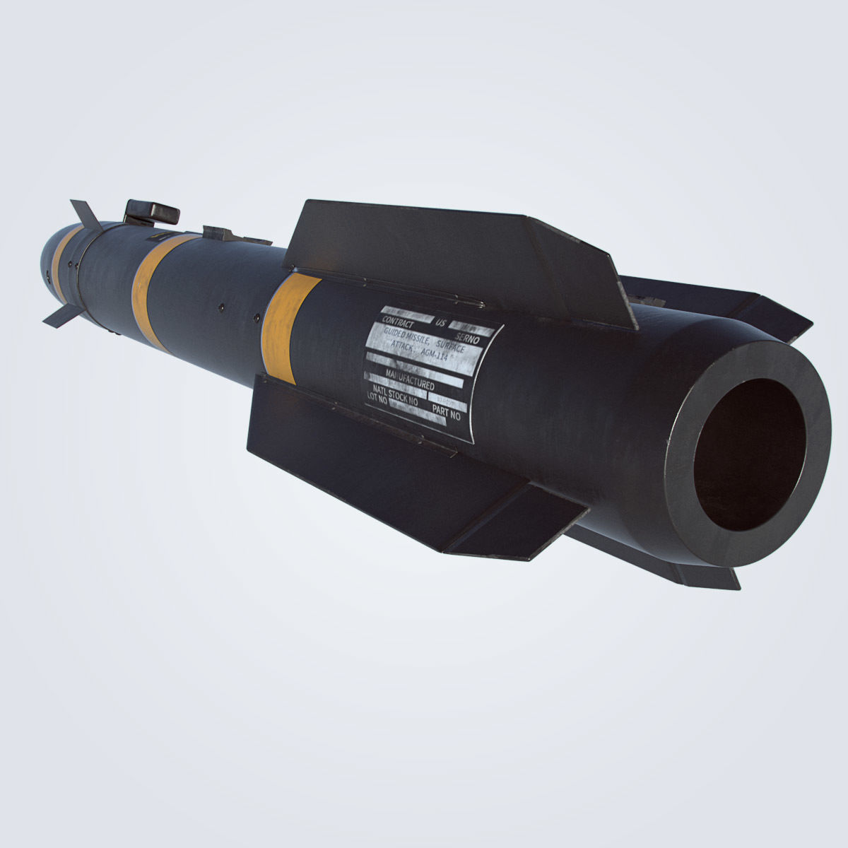 AGM-114 Hellfire 3D model_4