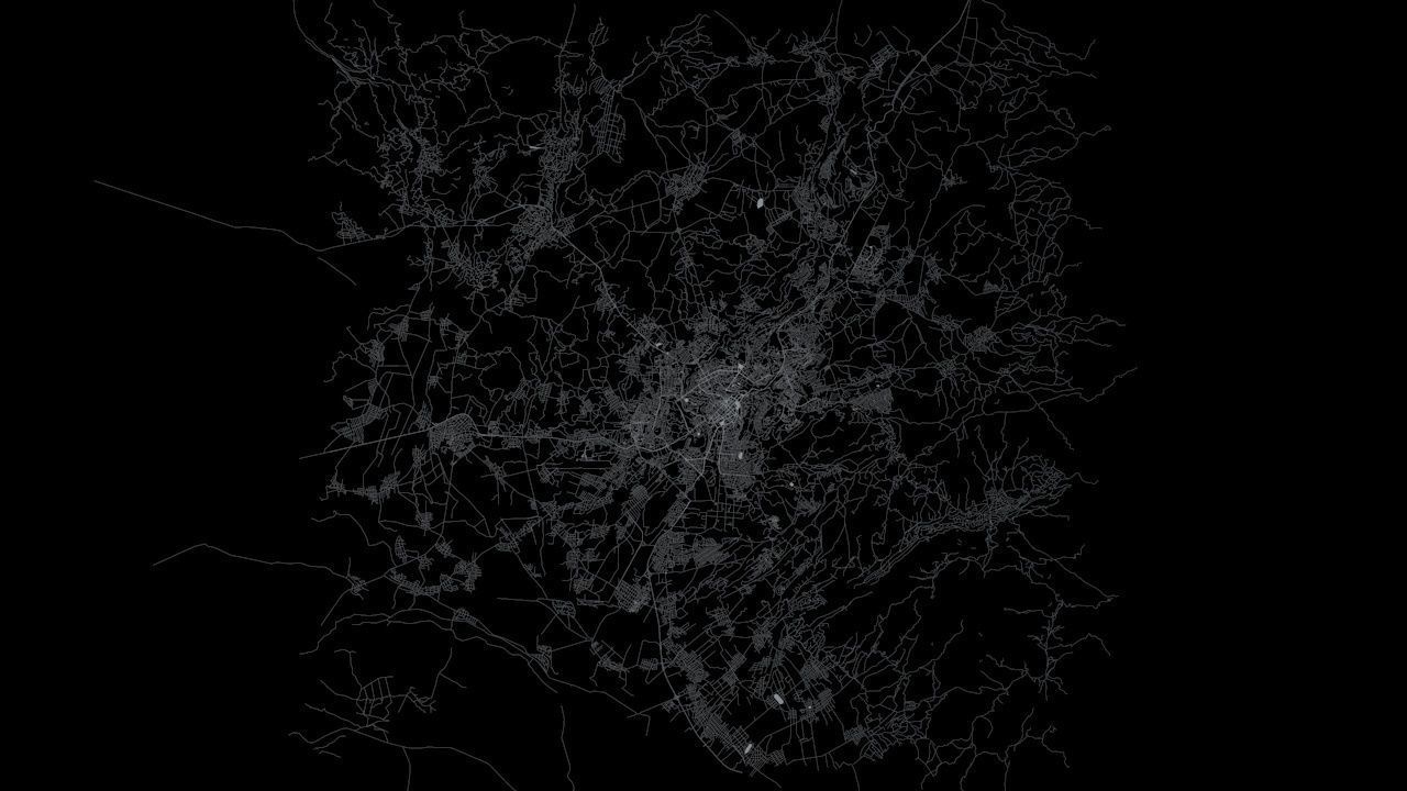 Yerevan Road Network and Streets 3D model_7