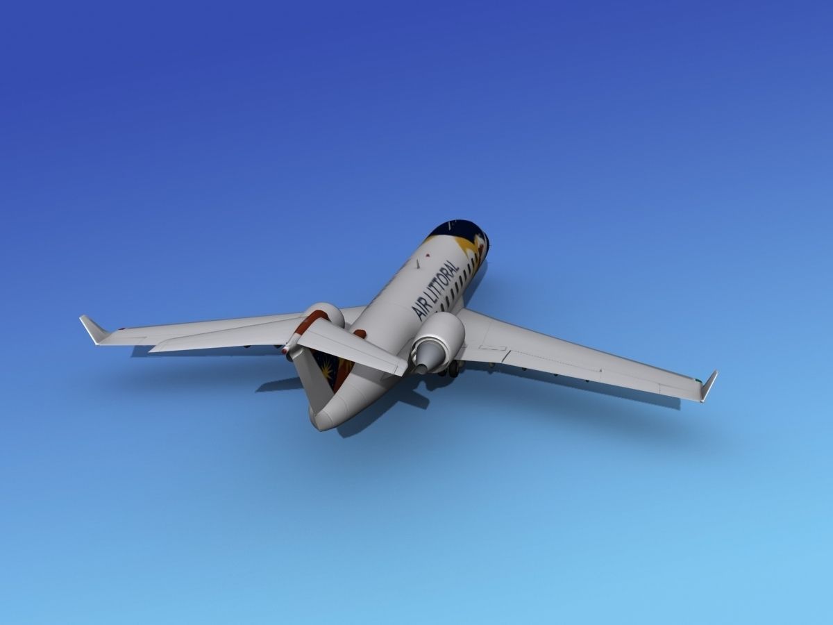 Canadair CRJ100 Air Littoral 3D model_4