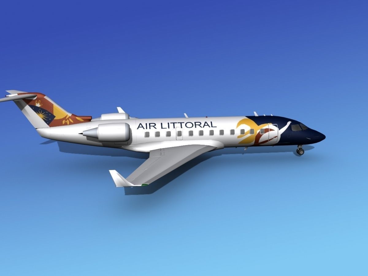 Canadair CRJ100 Air Littoral 3D model_3