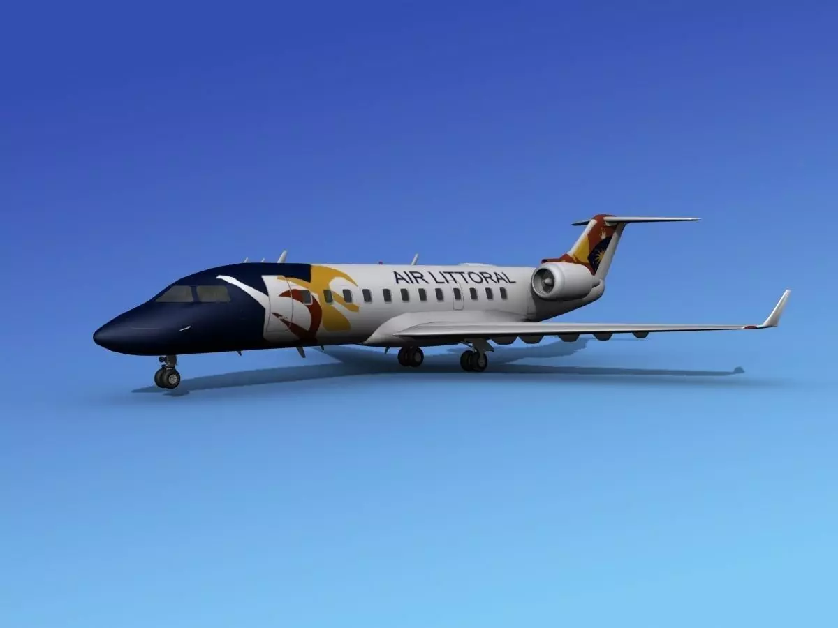 Canadair CRJ100 Air Littoral 3D model_0