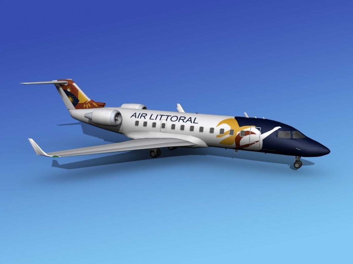 Canadair CRJ100 Air Littoral 3D model_6