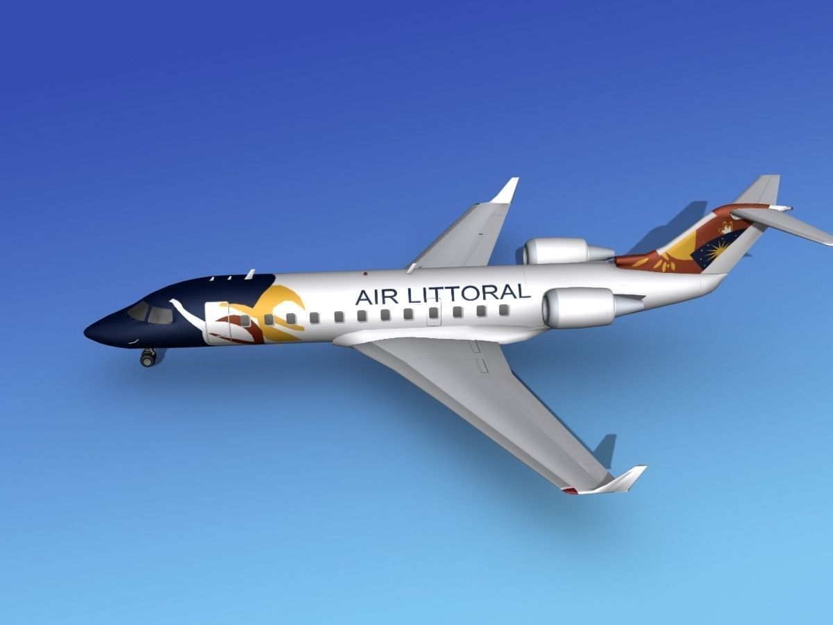 Canadair CRJ100 Air Littoral 3D model_11