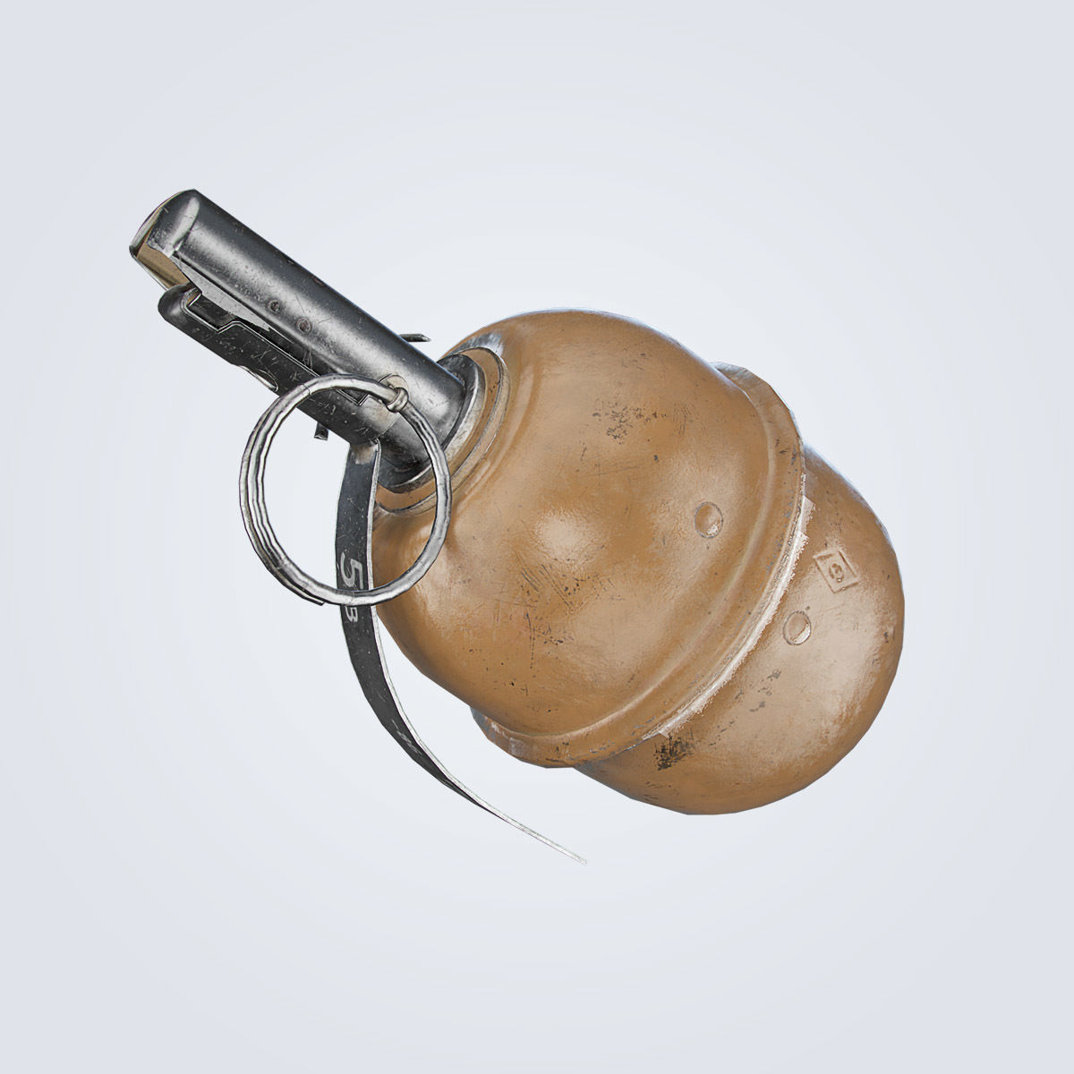 RGD-5 Grenade Low-poly 3D model_15