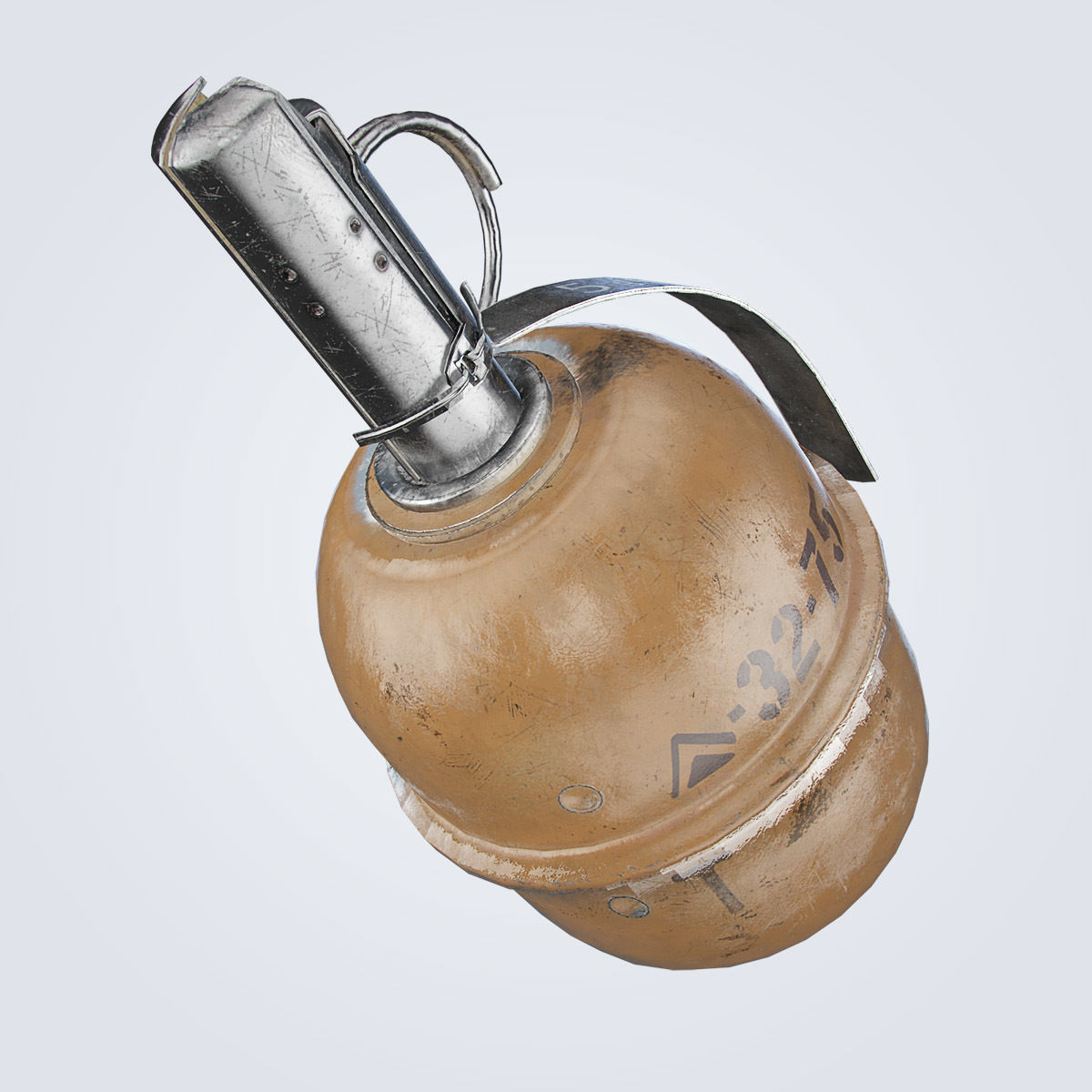 RGD-5 Grenade Low-poly 3D model_21