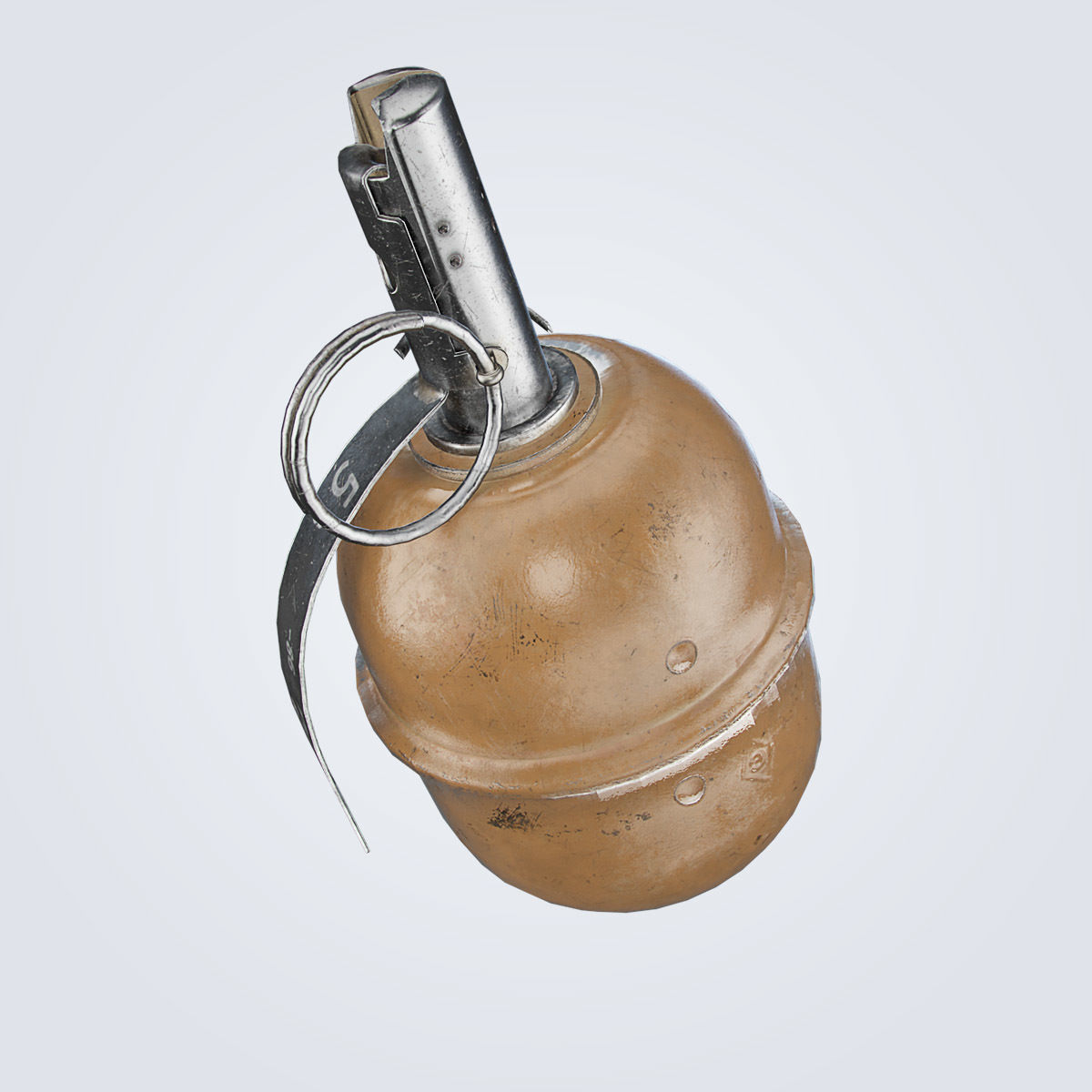 RGD-5 Grenade Low-poly 3D model_10
