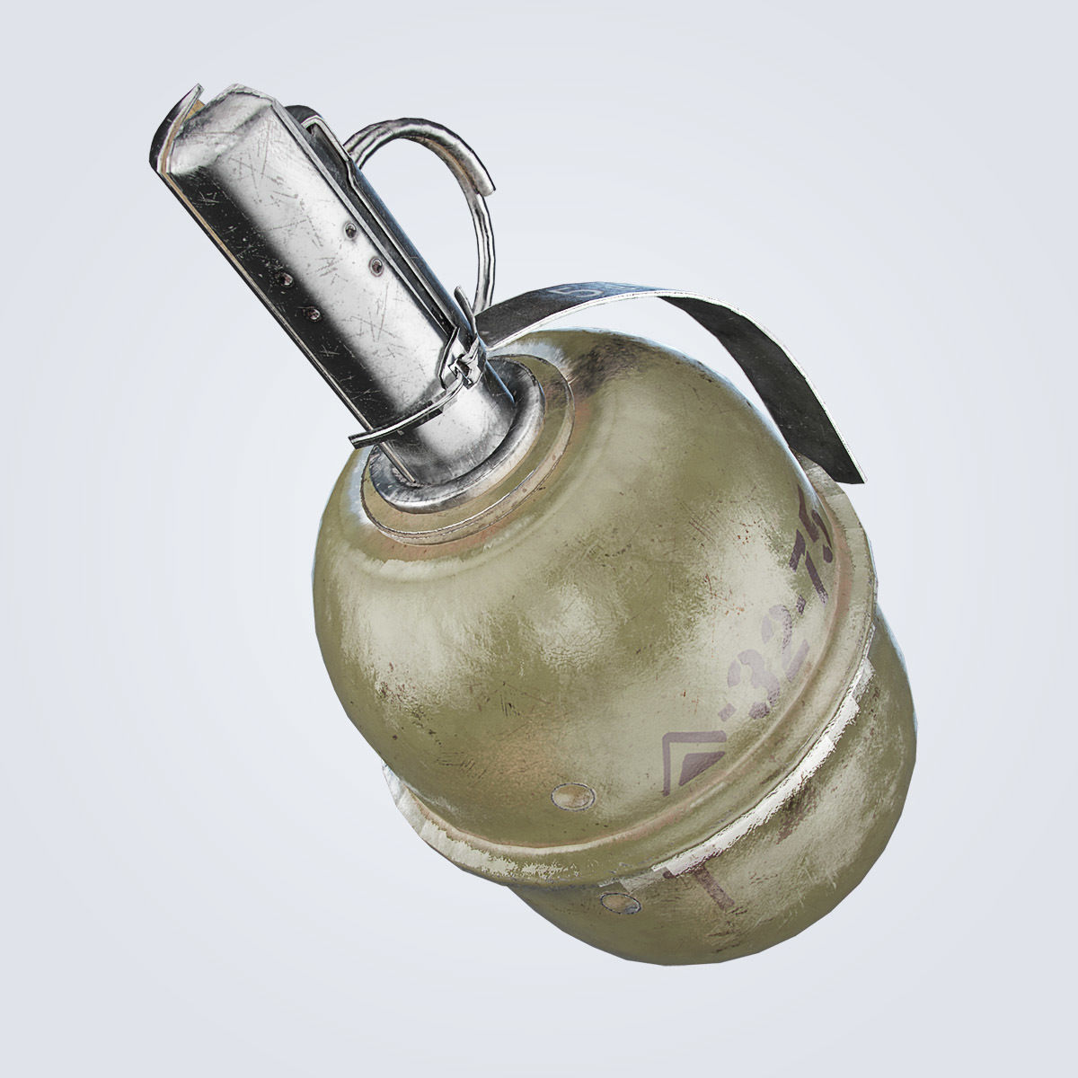 RGD-5 Grenade Low-poly 3D model_29