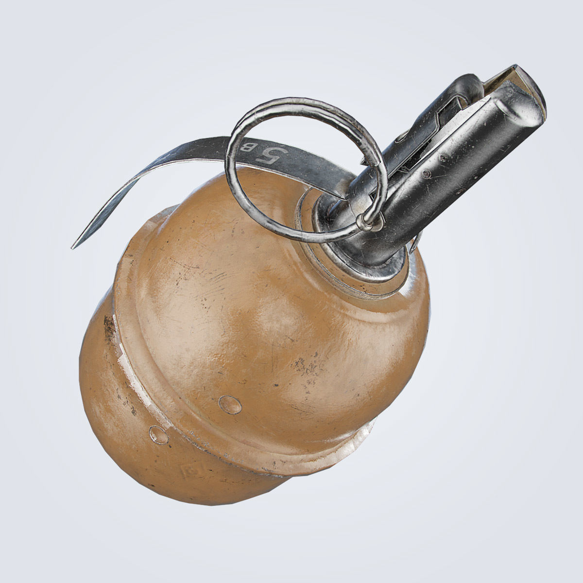 RGD-5 Grenade Low-poly 3D model_12