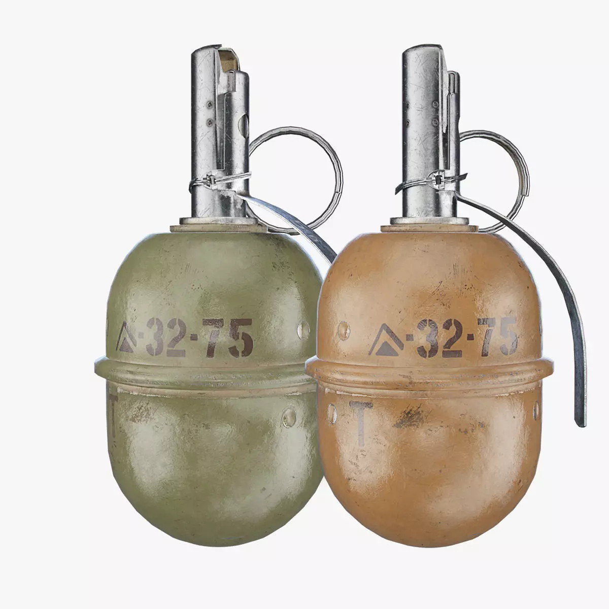 RGD-5 Grenade Low-poly 3D model_0