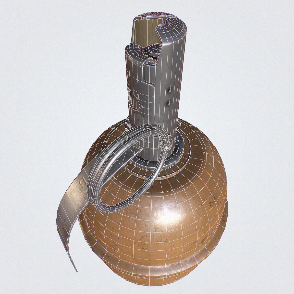 RGD-5 Grenade Low-poly 3D model_30