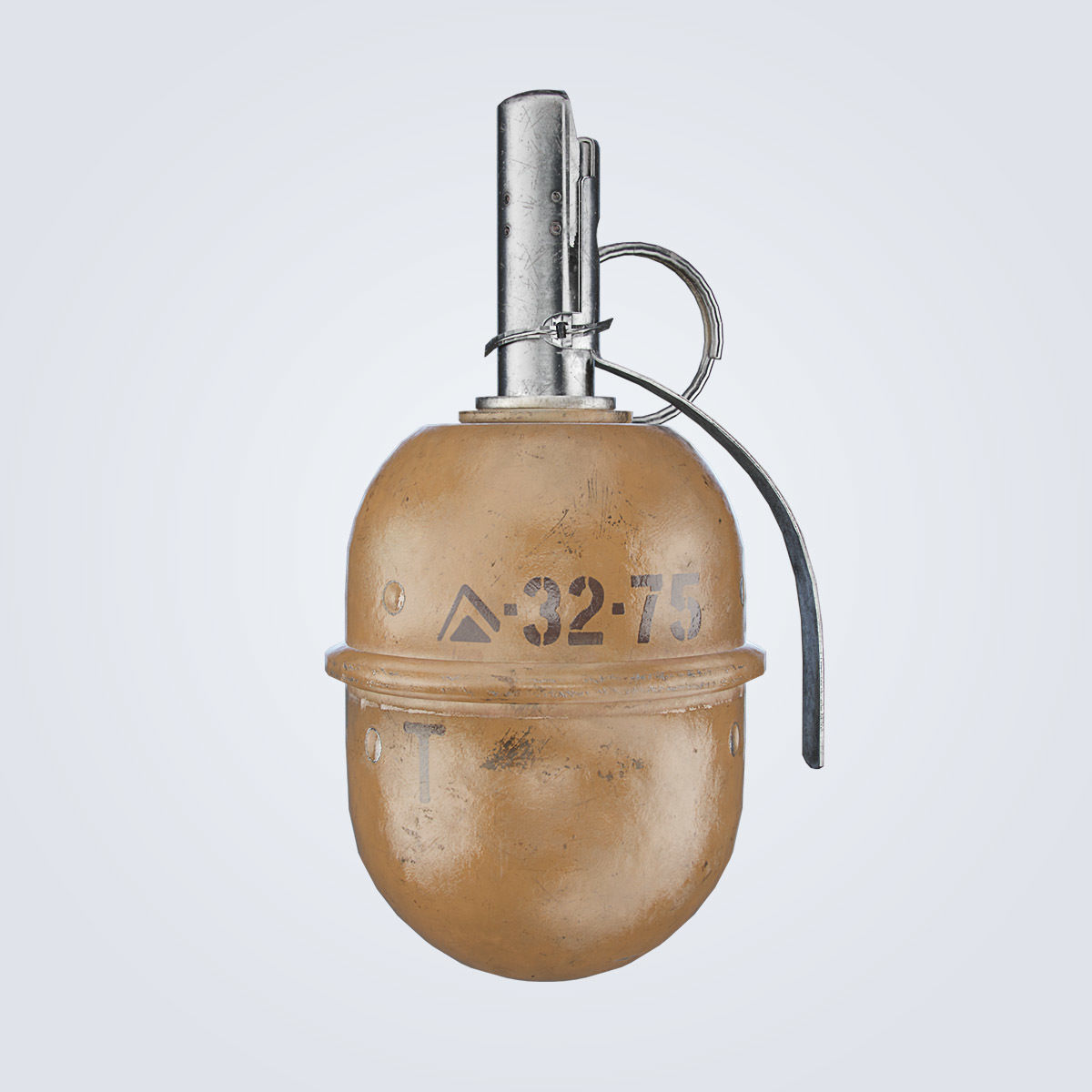 RGD-5 Grenade Low-poly 3D model_7