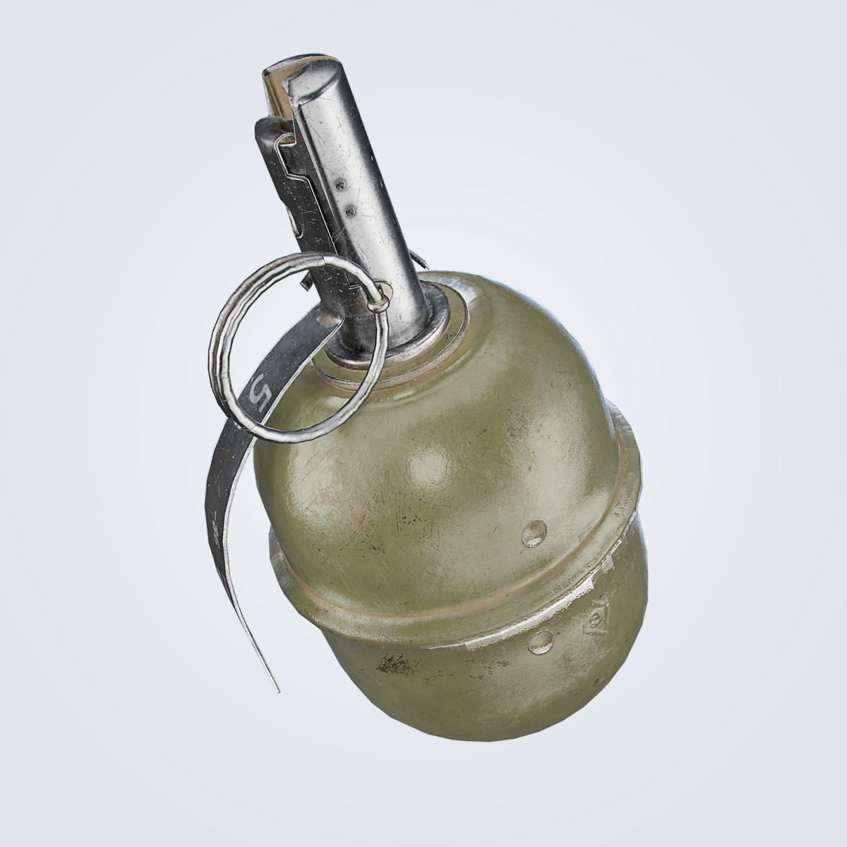 RGD-5 Grenade Low-poly 3D model_22