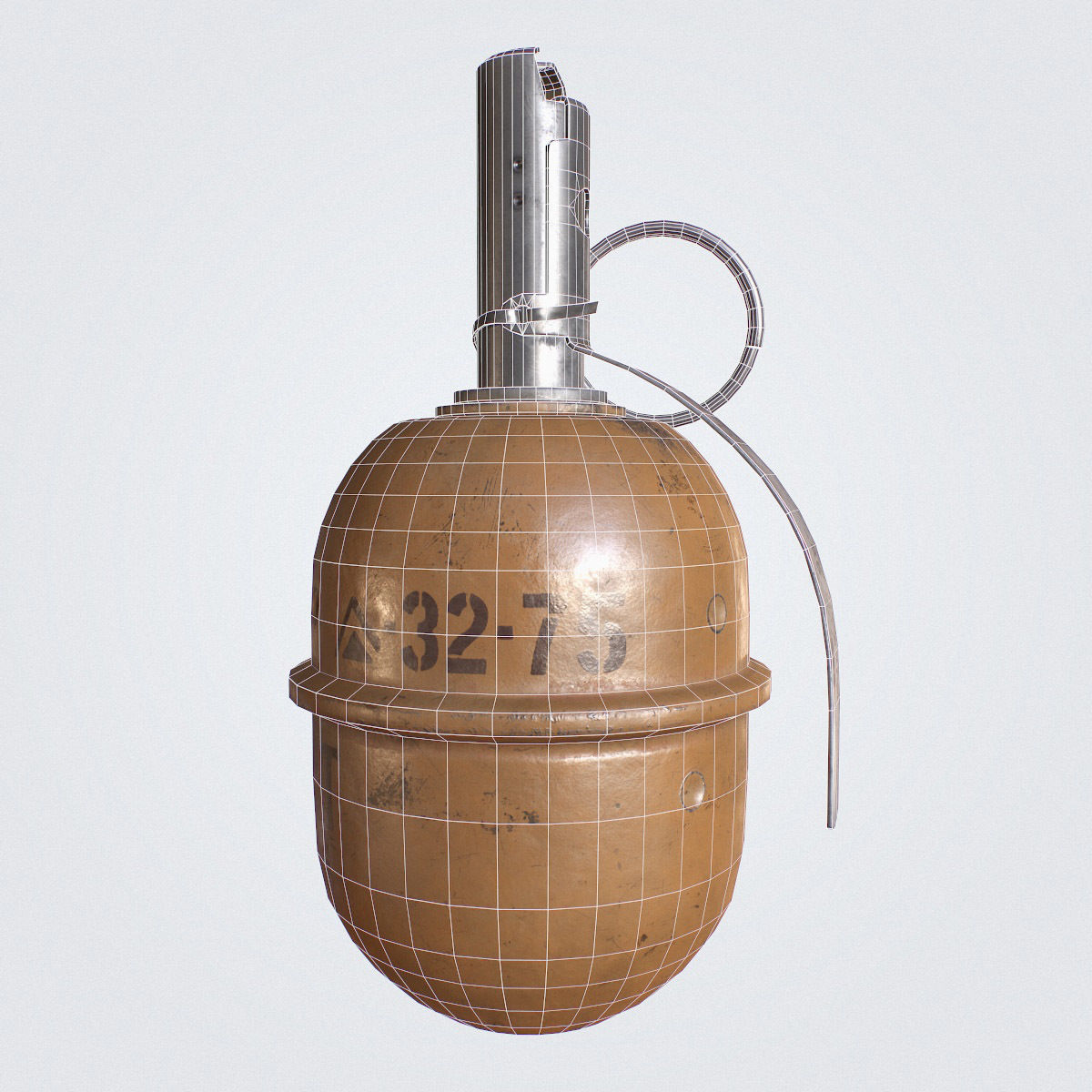 RGD-5 Grenade Low-poly 3D model_31