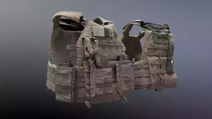 SOLDIER Bulletproof Vest 04 3D model