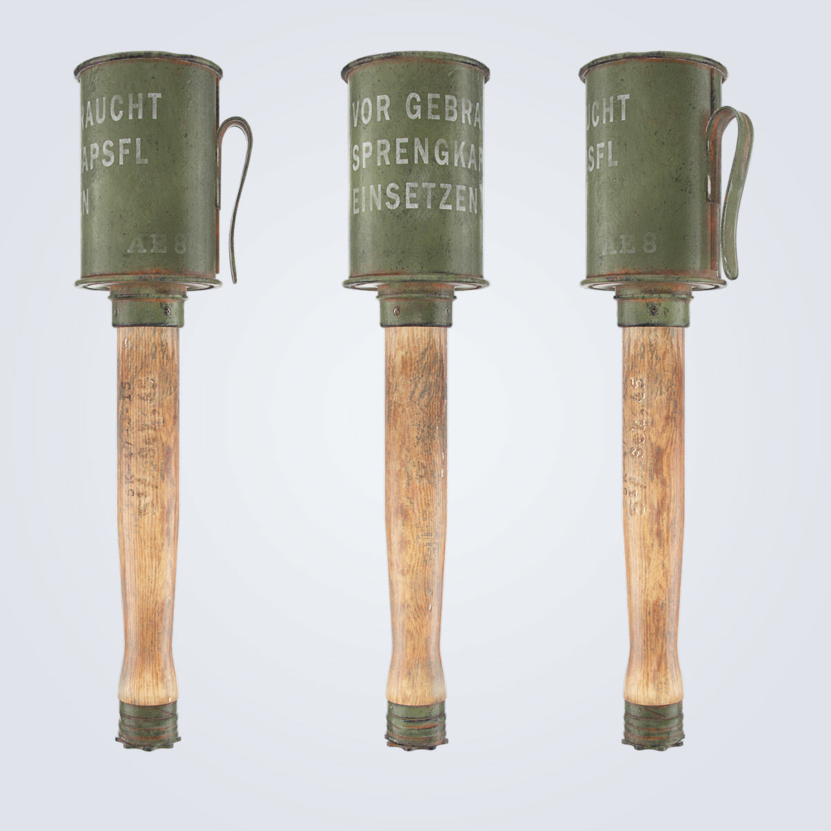 Anti Tank Stick Grenade Low-poly 3D model_3