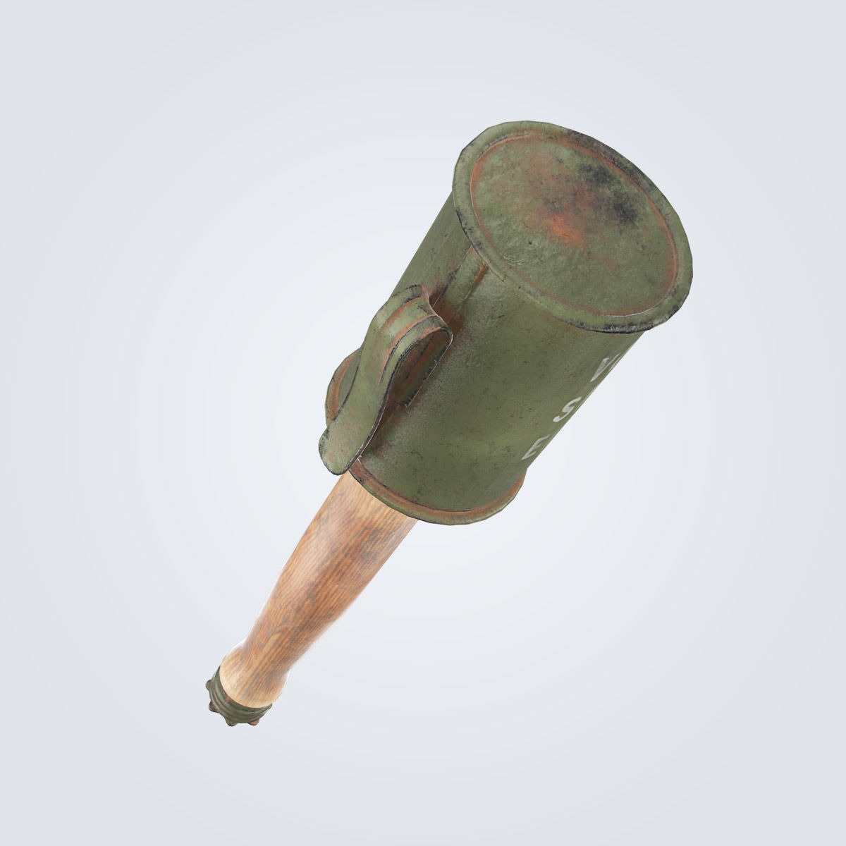 Anti Tank Stick Grenade Low-poly 3D model_10