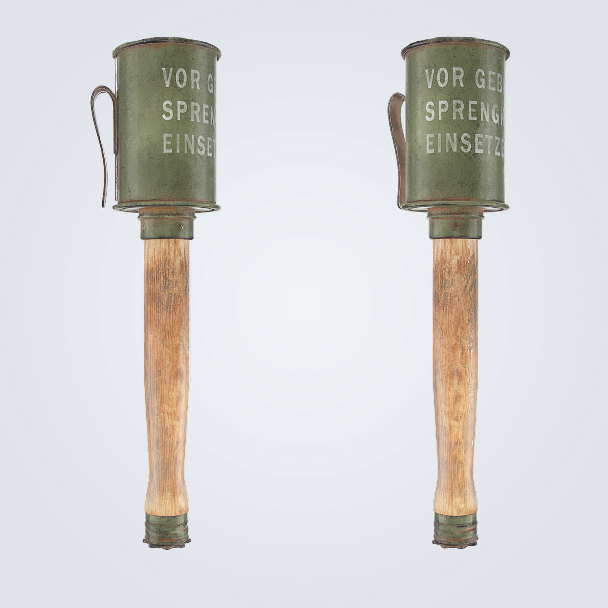 Anti Tank Stick Grenade Low-poly 3D model_5
