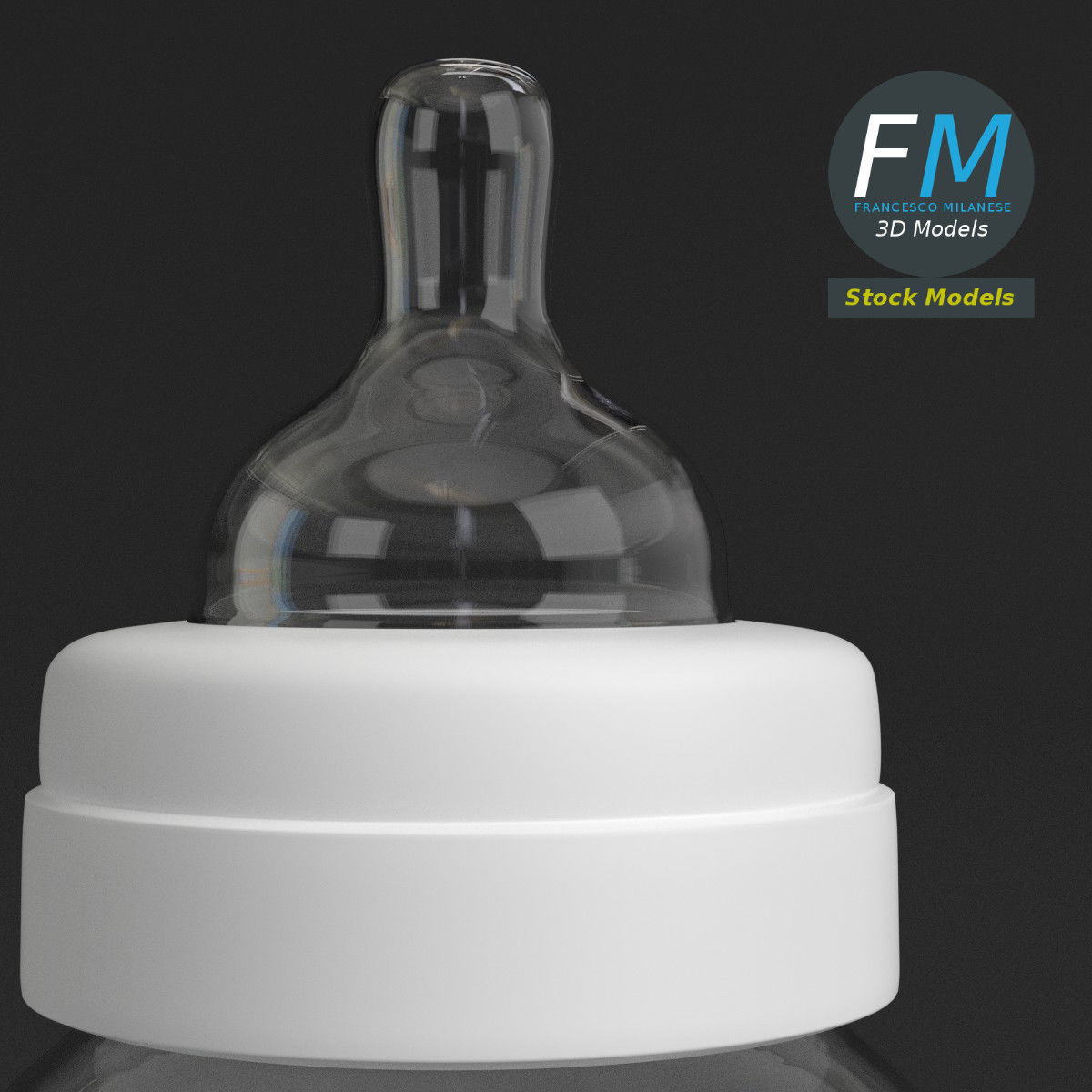 Baby bottle 3D model_3